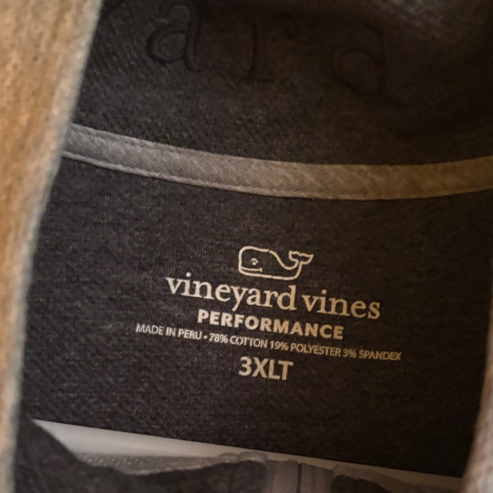 Vineyard Vines Men's Light Gray Zip-Up Sweater - Picture 3 of 4
